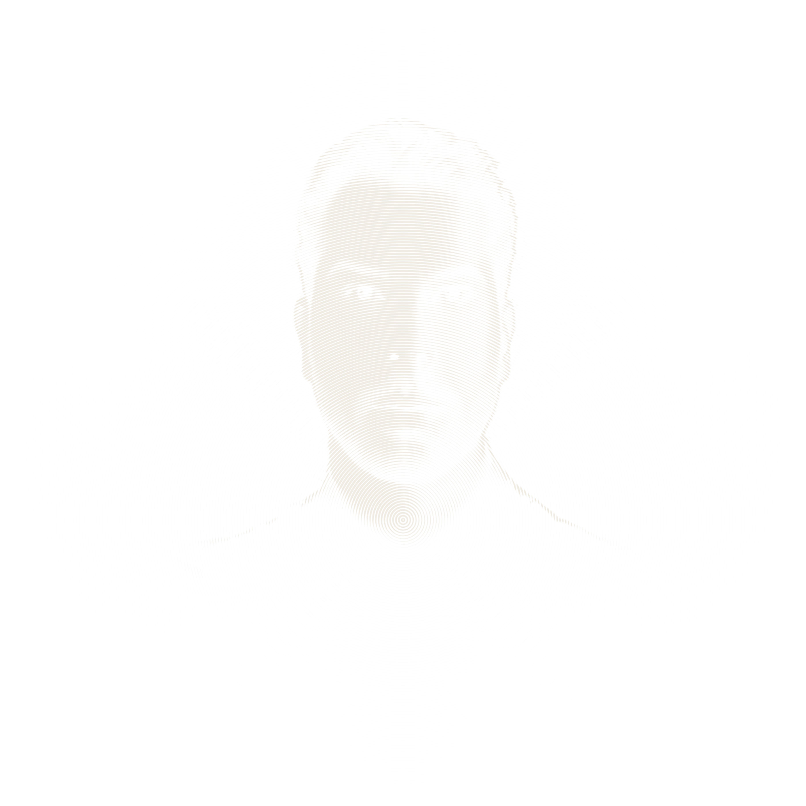 Portrait of Egemen Billur, drawn in concentric rings